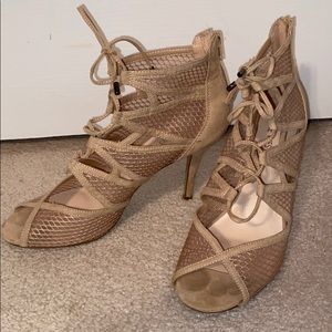 Nine West Lace Up High Heels